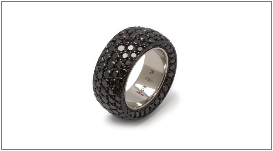 Bernhard Grassl Juwelier München Ringe Schwarzer Pavée