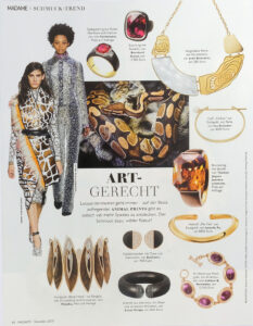 Bernhard Grassl Juwelier München Presse Madame 11/2019 Eisenring mit Rubellith